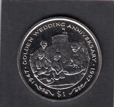 Beschrijving: 1 Dollar GOLDEN WEDDING CHILDREN